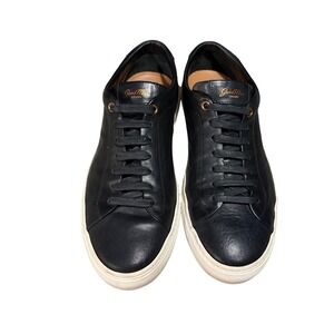 Good Man Brand Legend London Leather Sneakers Casual Lace Up Comfort Shoes Black